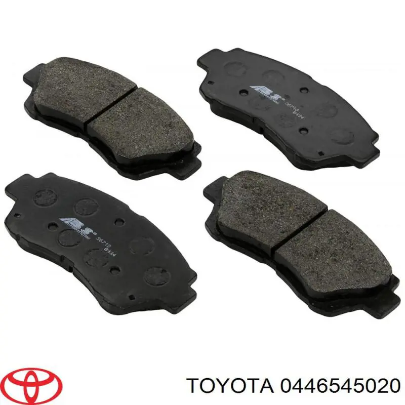 0446545020 Toyota pastillas de freno delanteras