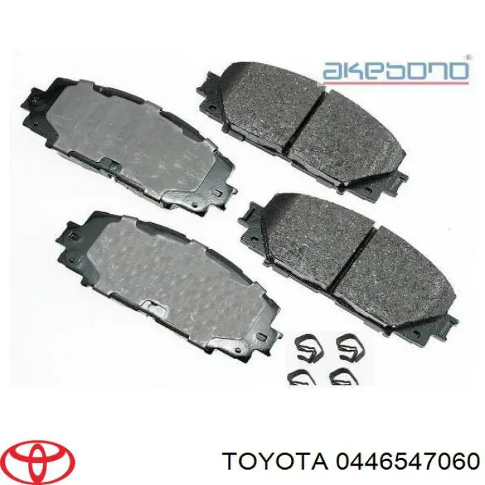 0446547060 Toyota pastillas de freno delanteras