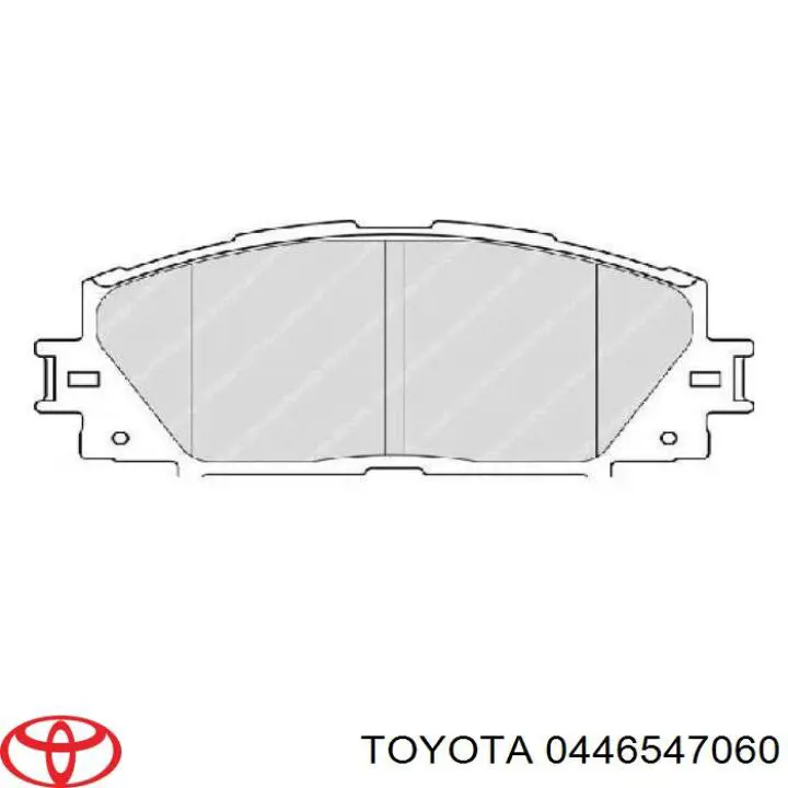 Pastillas de freno 0446547060 Toyota
