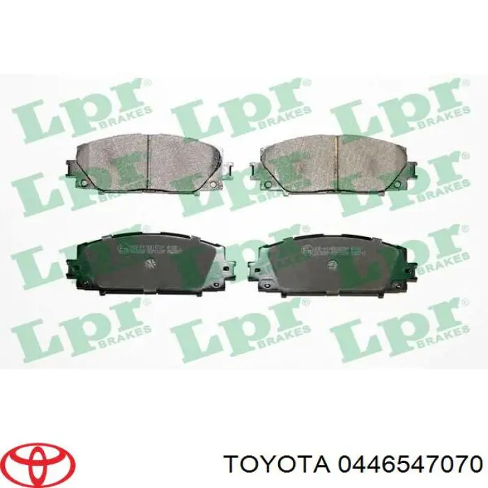 0446547070 Toyota pastillas de freno delanteras