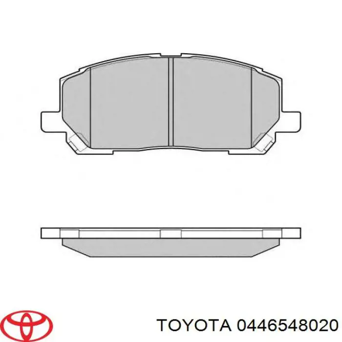 Pastillas de freno delanteras Toyota 0446548020