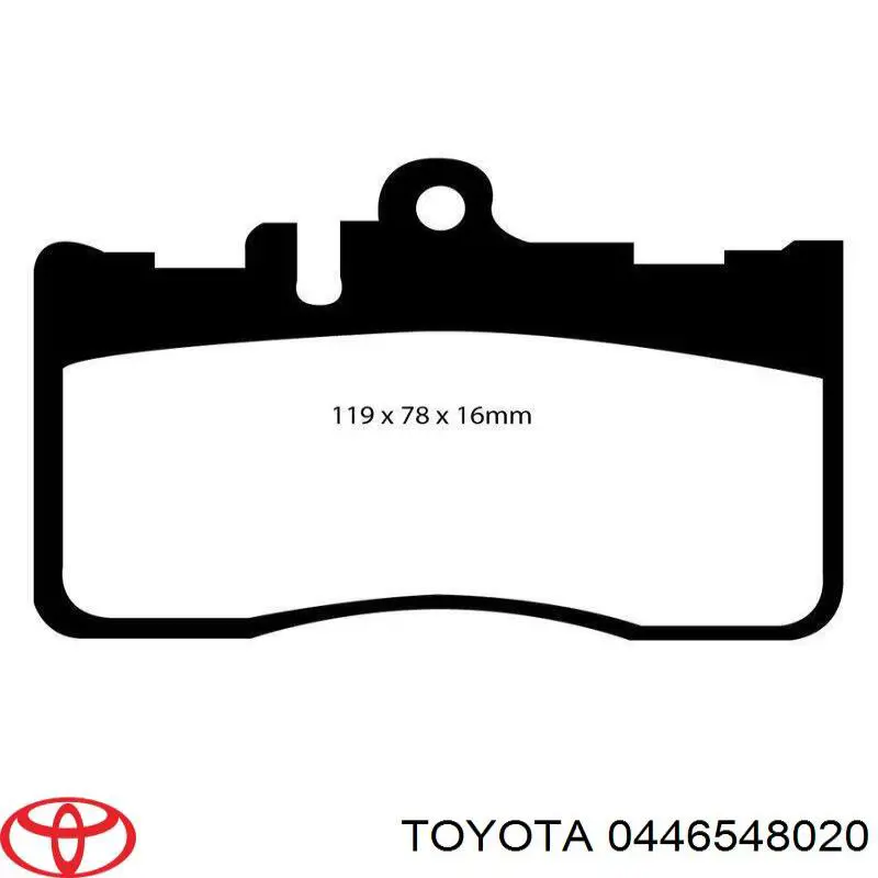 0446548020 Toyota Pastillas delanteras