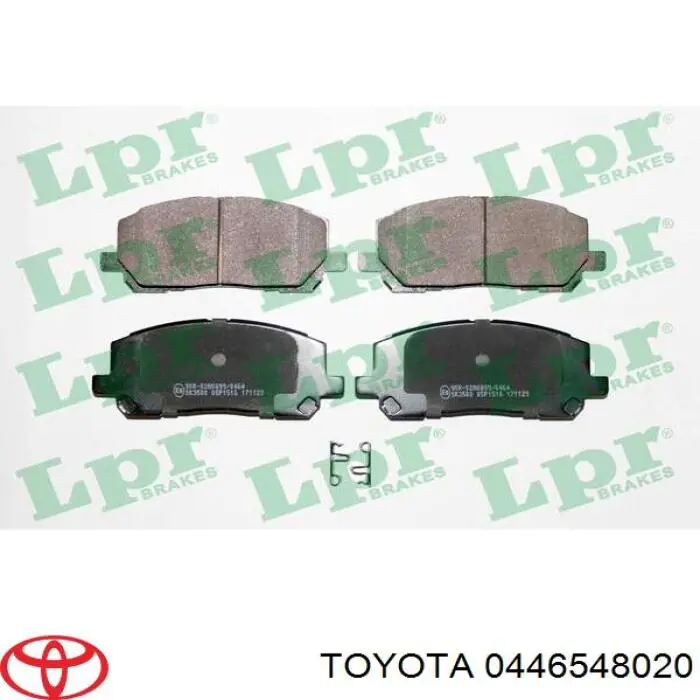 Comprar 0446548020 Toyota Pastillas delanteras de freno