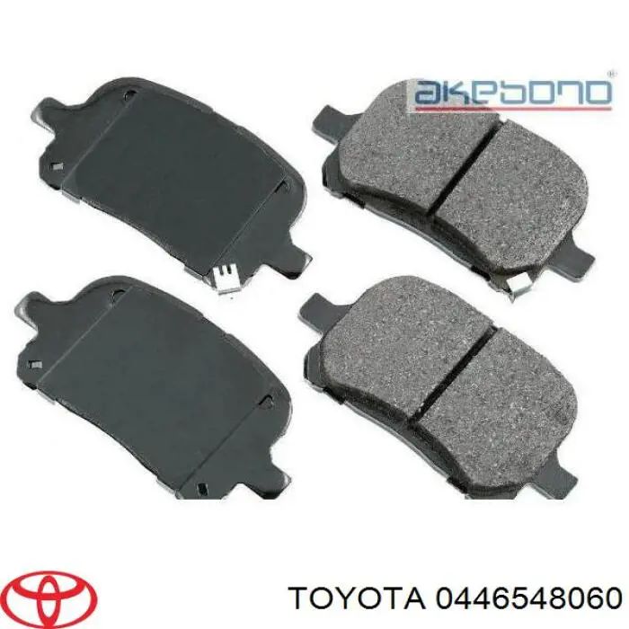 0446548060 Toyota pastillas de freno delanteras