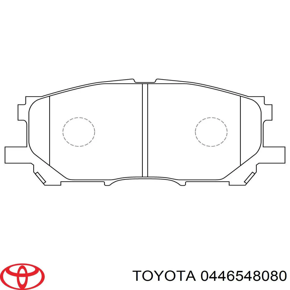 0446548080 Toyota Pastillas delanteras
