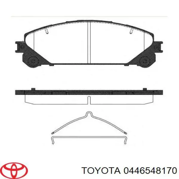 Comprar 0446548170 Toyota Pastillas delanteras de freno