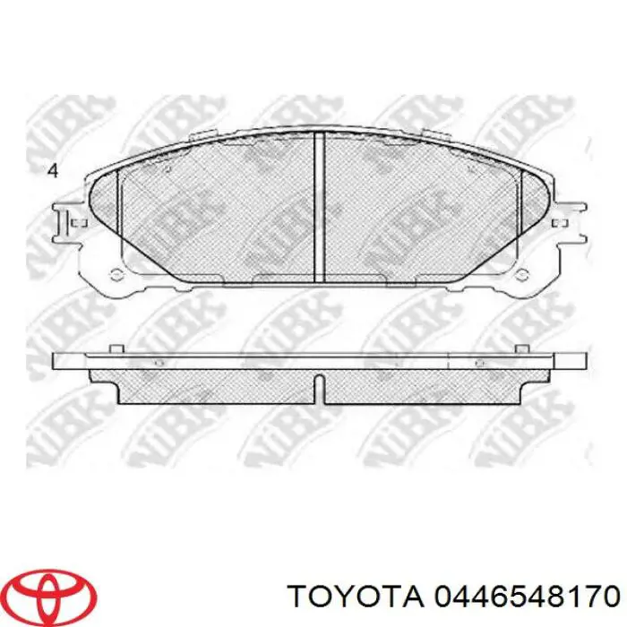 Pastillas freno delanteras Toyota 0446548170 precio, desde 40,04 EUR