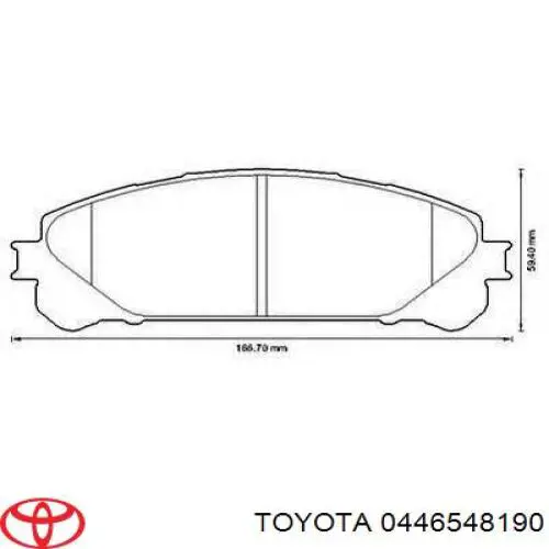 Comprar 0446548190 Toyota Pastillas delanteras de freno