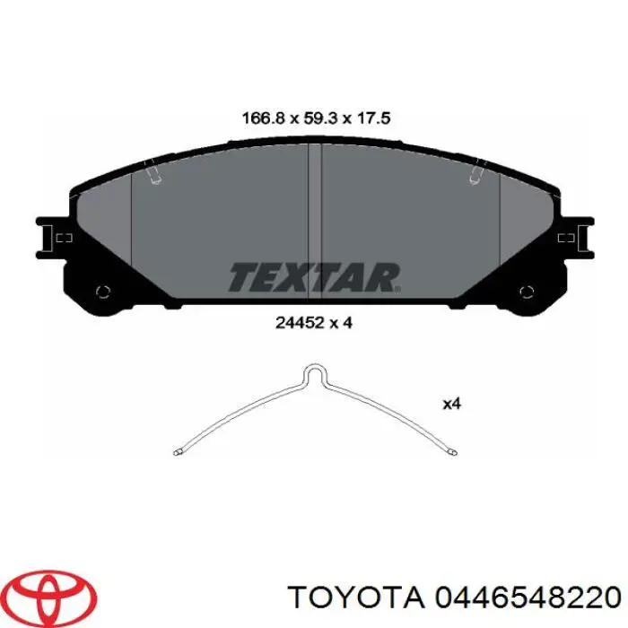 Pastillas freno delanteras Toyota 0446548220 precio, desde 40,04 EUR