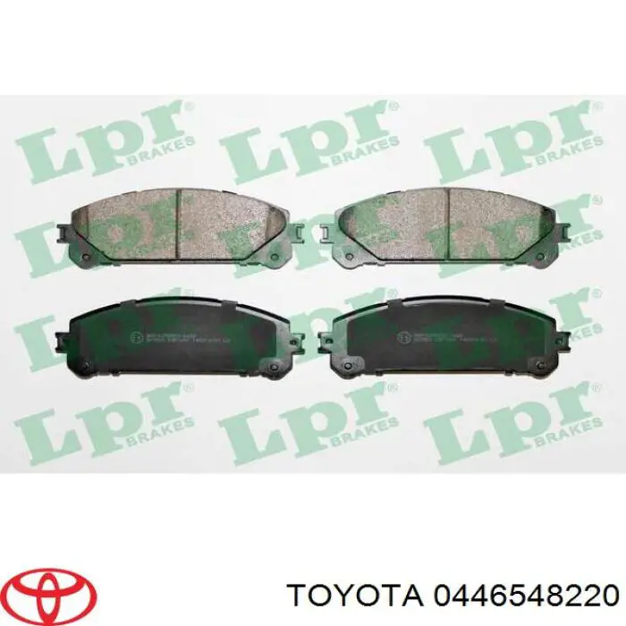 0446548220 Toyota pastillas de freno delanteras