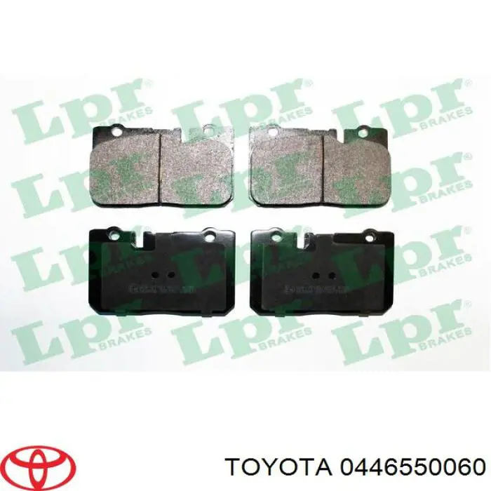 0446550060 Toyota pastillas de freno delanteras