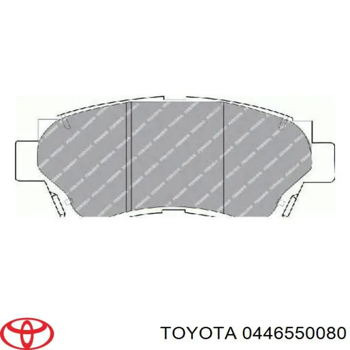 0446550080 Toyota pastillas de freno delanteras