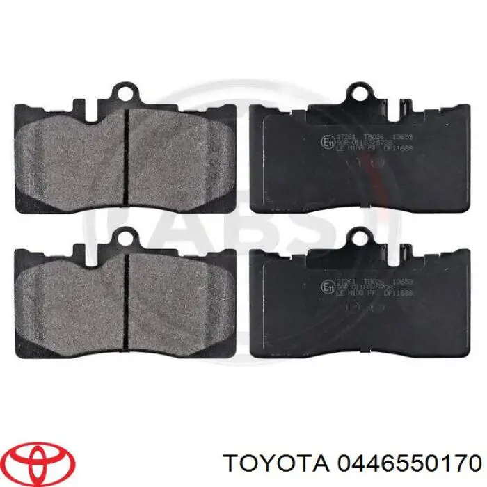 0446550170 Toyota pastillas de freno delanteras