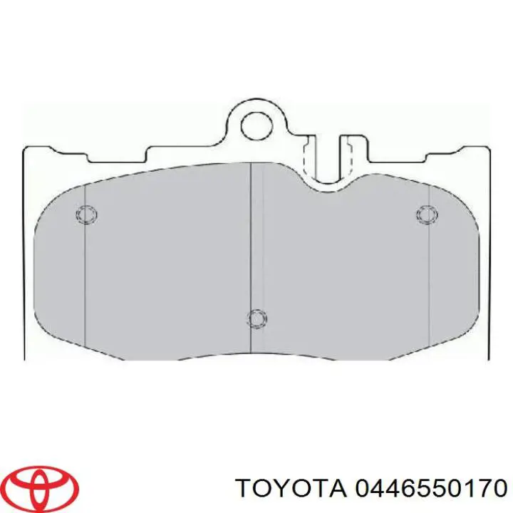 Comprar 0446550170 Toyota Pastillas delanteras de freno