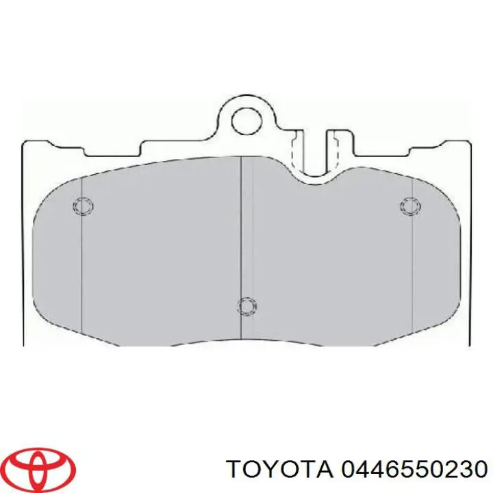 Pastillas de freno 0446550230 Toyota