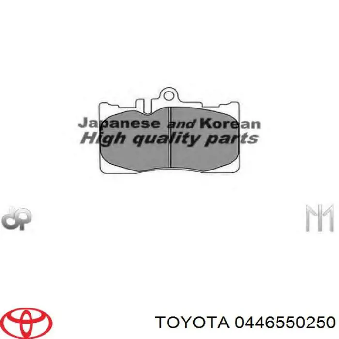 Pastillas freno delanteras Toyota 0446550250 precio, desde 27,72 EUR