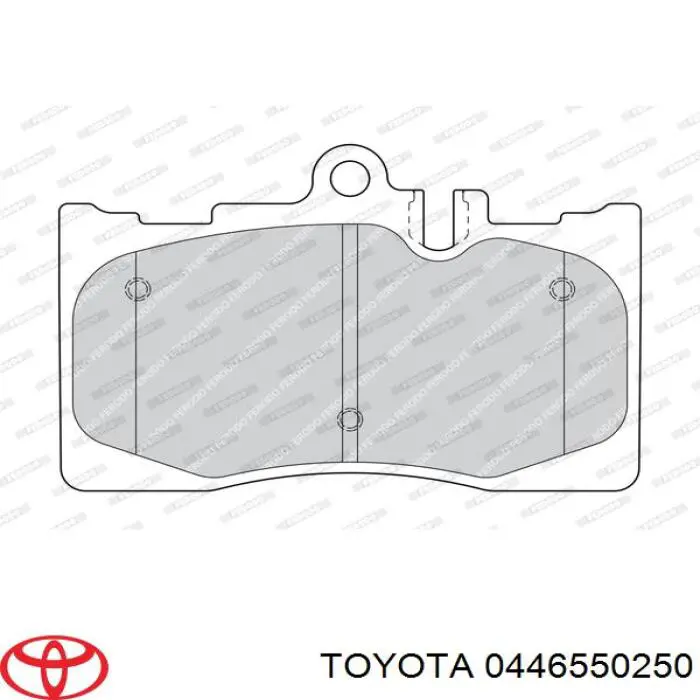 Comprar 0446550250 Toyota Pastillas delanteras de freno