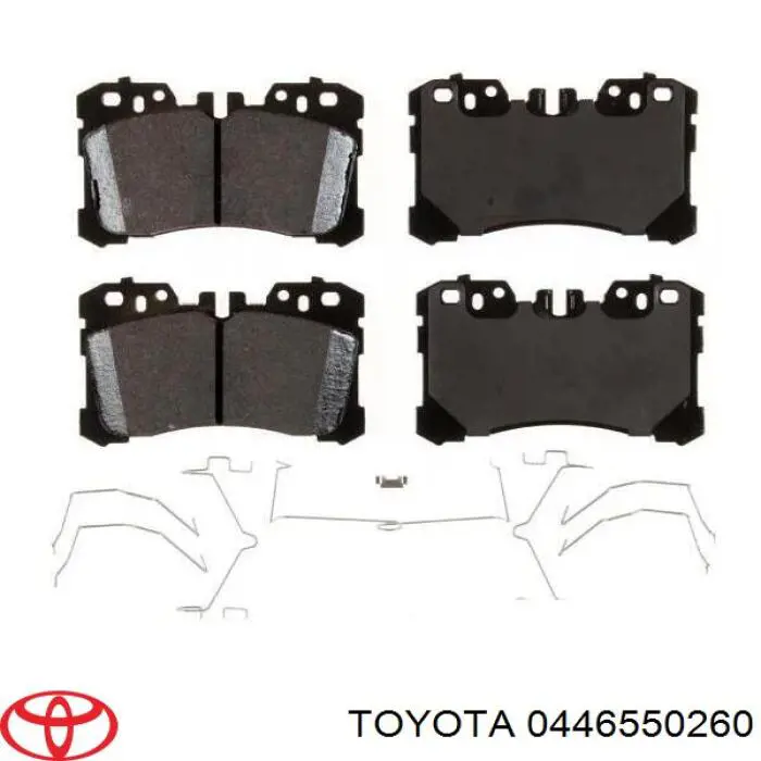 Comprar 0446550260 Toyota Pastillas delanteras de freno