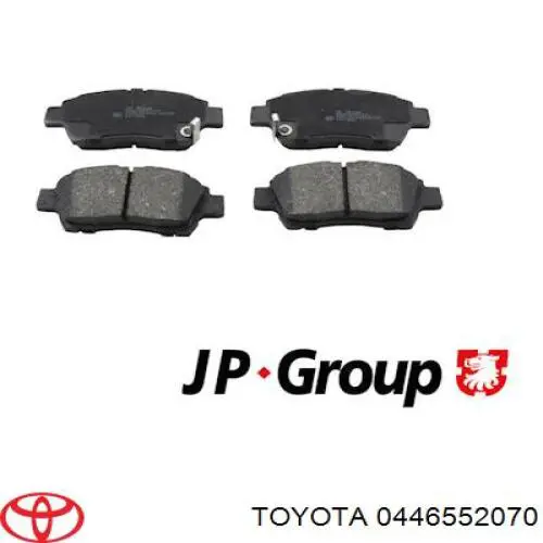 Comprar 0446552070 Toyota Pastillas delanteras de freno