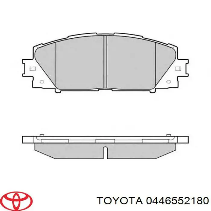 Pastillas de freno 0446552180 Toyota