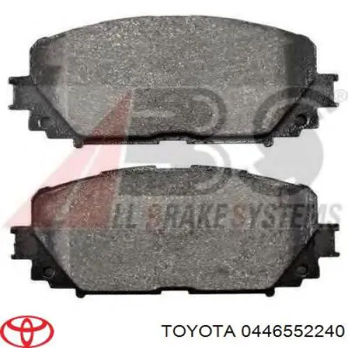 0446552240 Toyota pastillas de freno delanteras