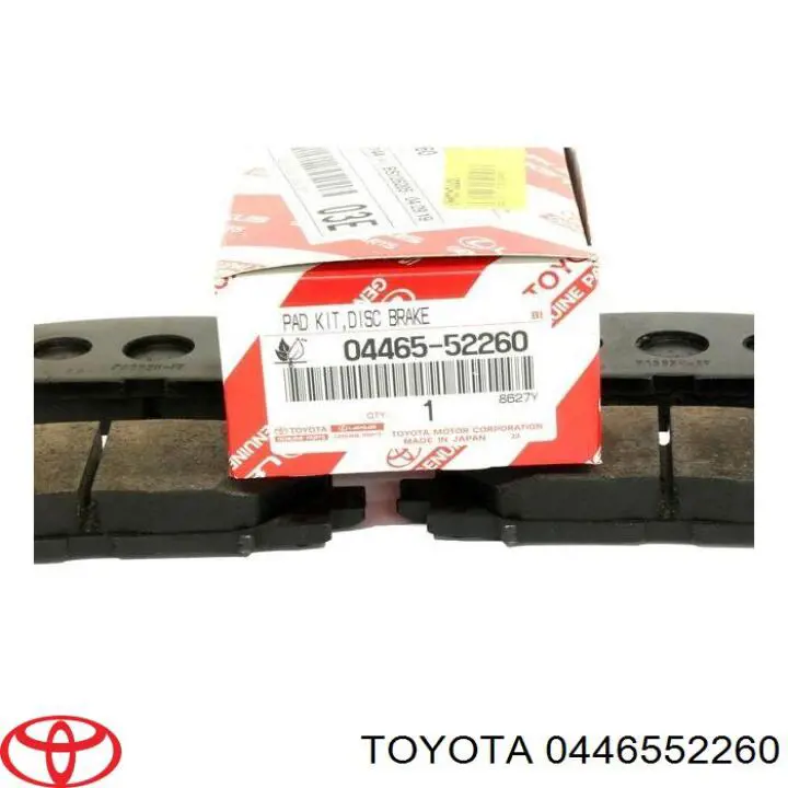 Comprar 0446552260 Toyota Pastillas delanteras de freno