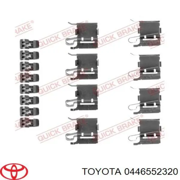 Pastillas de freno 0446552320 Toyota