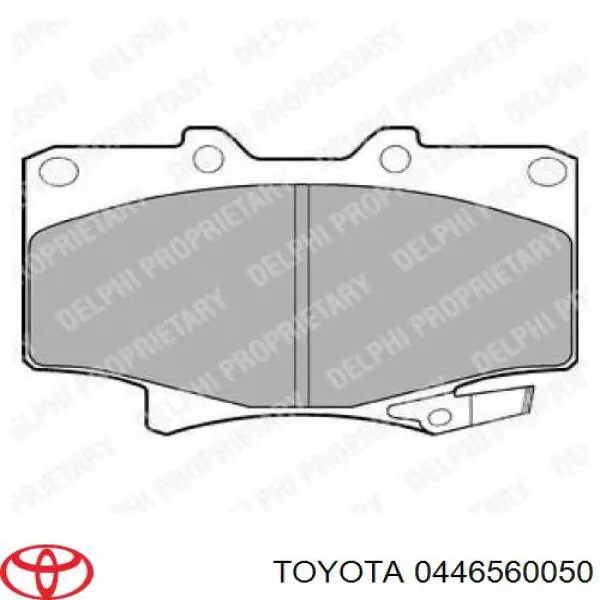 0446560050 Toyota Pastillas delanteras