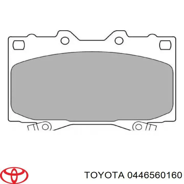 Pastillas de freno 0446560160 Toyota