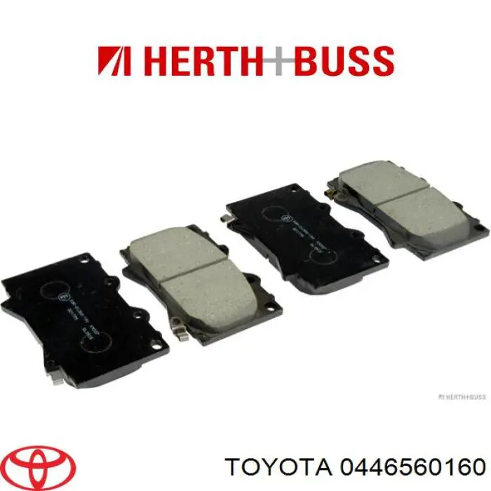 Pastillas de freno delanteras Toyota 0446560160