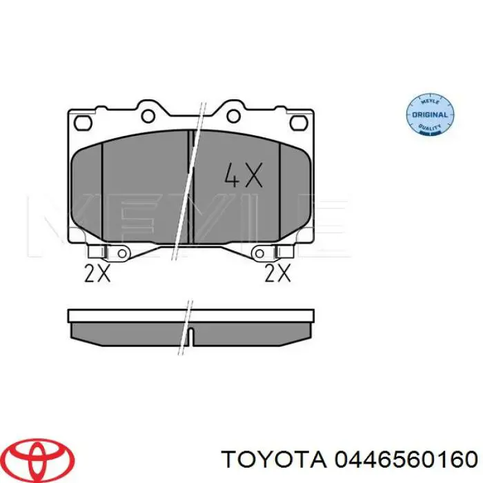 Pastillas freno delanteras Toyota 0446560160 precio, desde 33,31 EUR