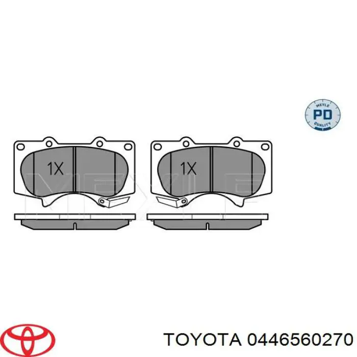 Pastillas freno delanteras Toyota 0446560270 precio, desde 26,71 EUR