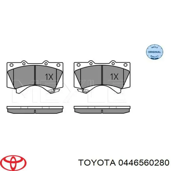 Pastillas de freno delanteras Toyota 0446560280