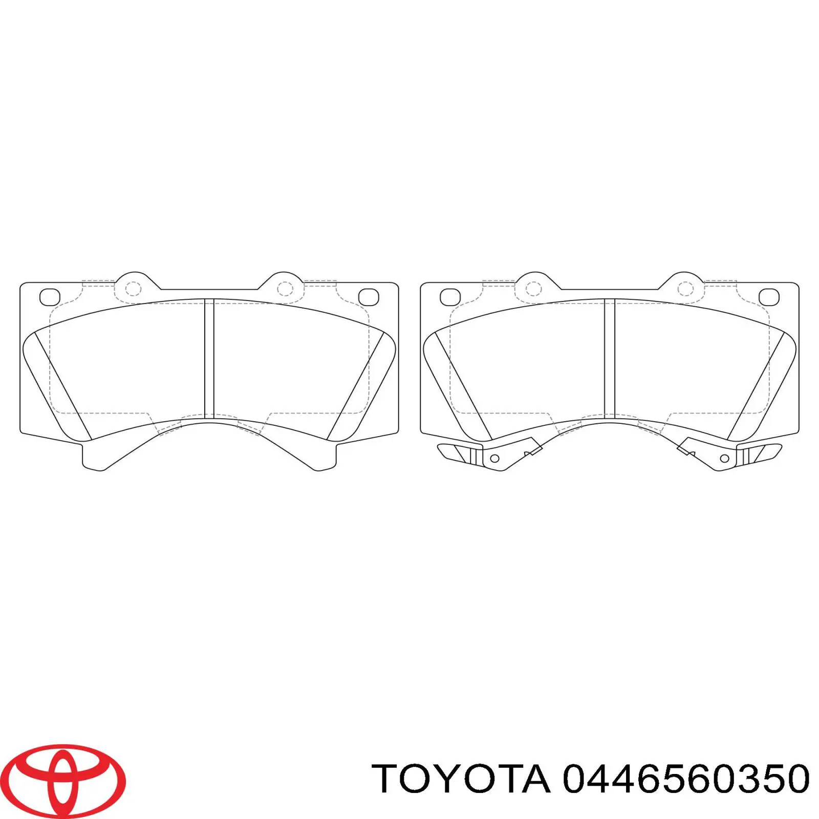 Comprar 0446560350 Toyota Pastillas delanteras de freno