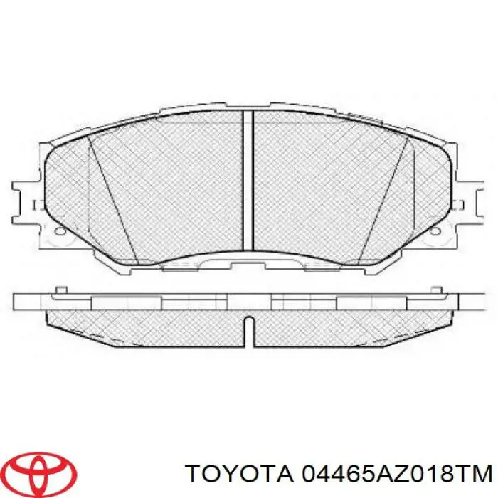 Comprar 04465AZ018TM Toyota Pastillas delanteras de freno