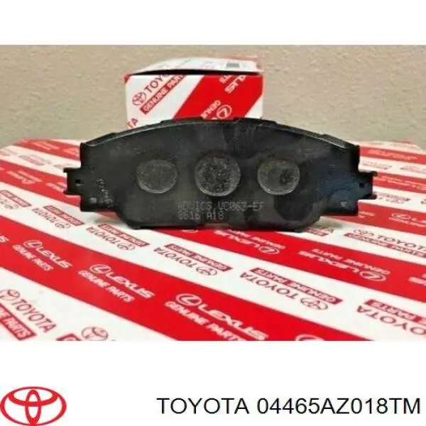 04465AZ018TM Toyota pastillas de freno delanteras