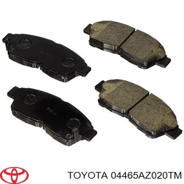 04465AZ020TM Toyota pastillas de freno delanteras