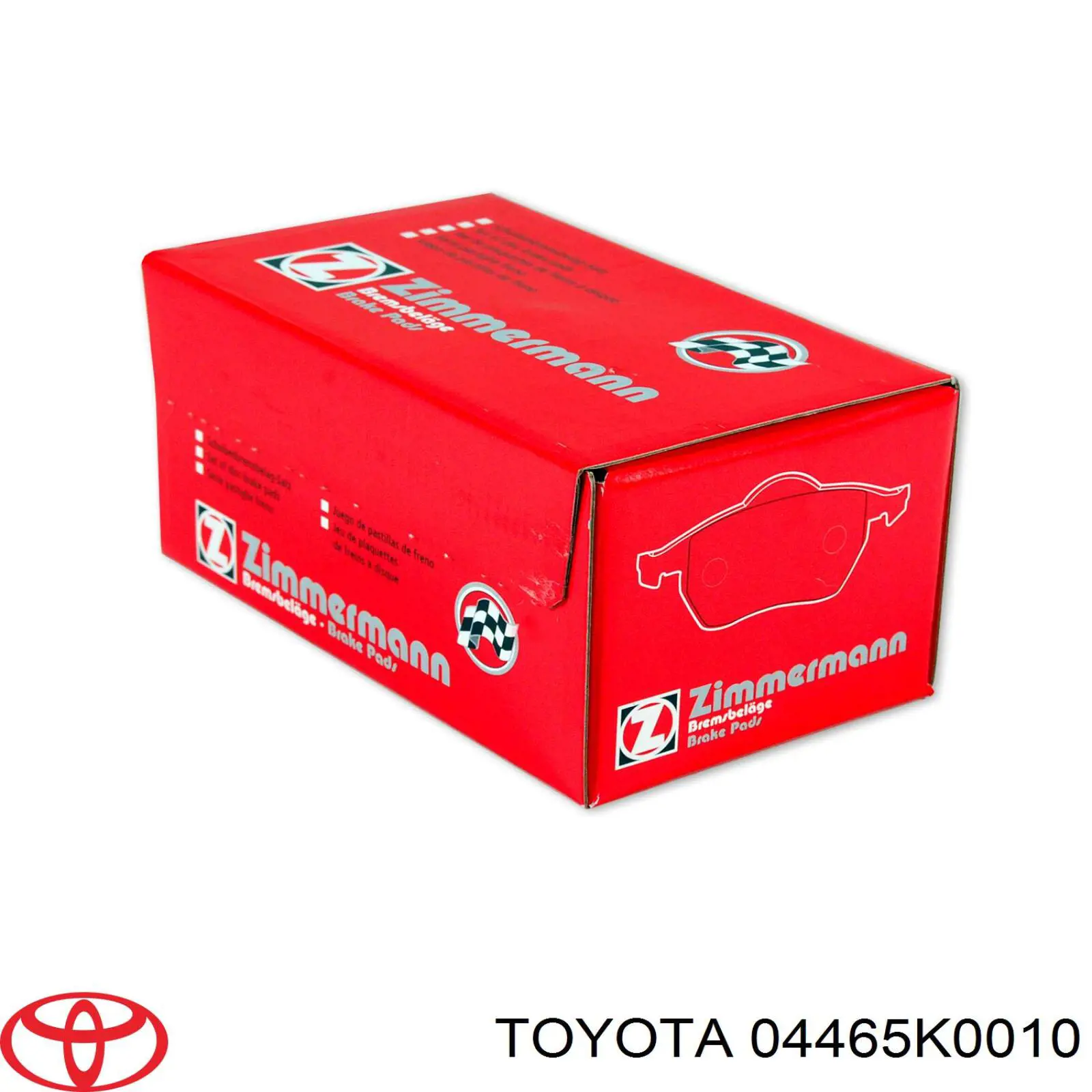 04465K0010 Toyota pastillas de freno delanteras