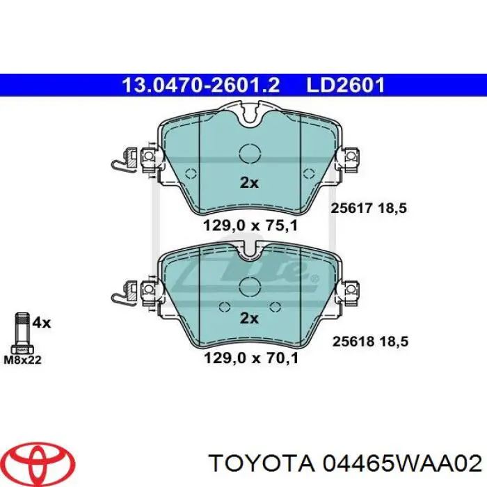 Pastillas de freno delanteras BMW 5 G30, F90