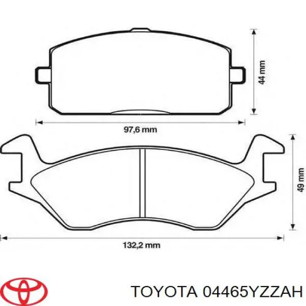 Pastillas freno delanteras Toyota 04465YZZAH precio, desde 20,96 EUR