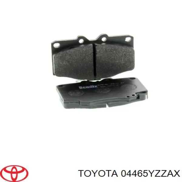 04465YZZAX Toyota pastillas de freno delanteras