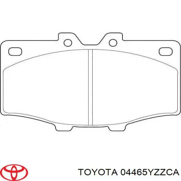 Pastillas de freno 04465YZZCA Toyota