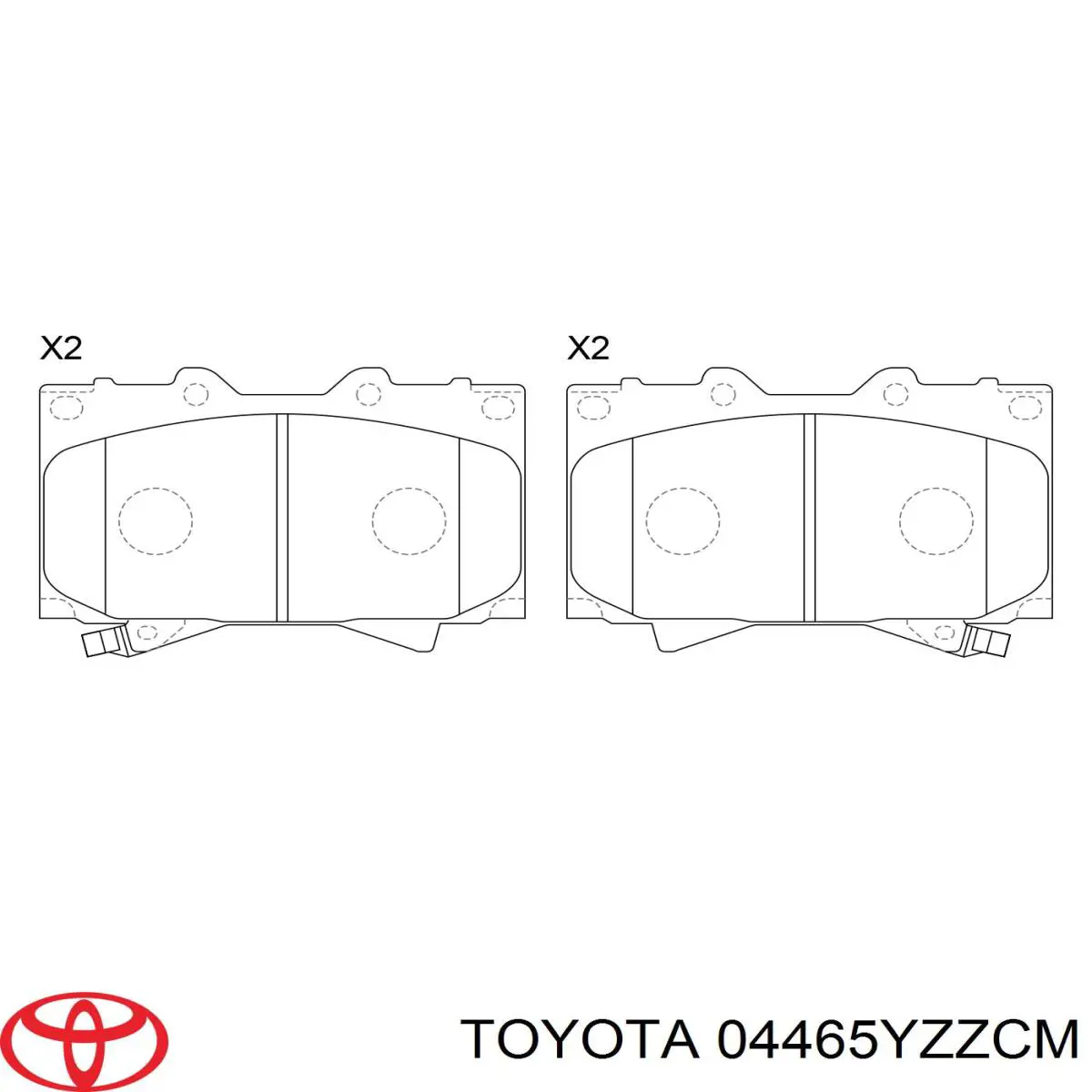 Pastillas freno delanteras Toyota 04465YZZCM precio, desde 33,31 EUR