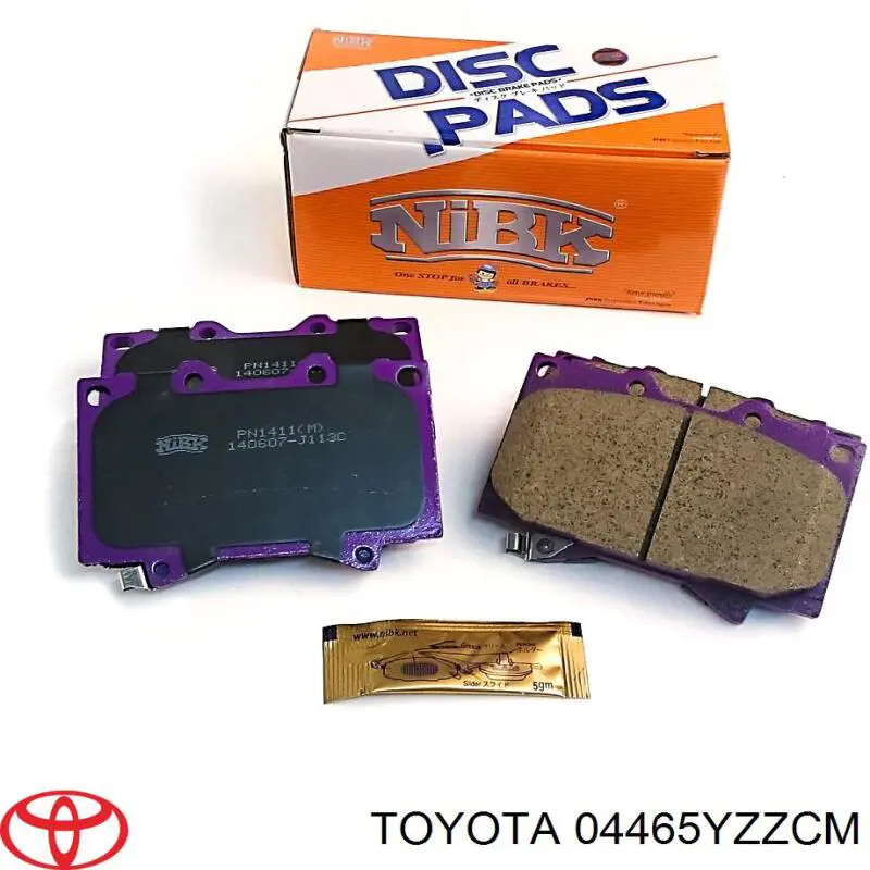 Pastillas de freno 04465YZZCM Toyota