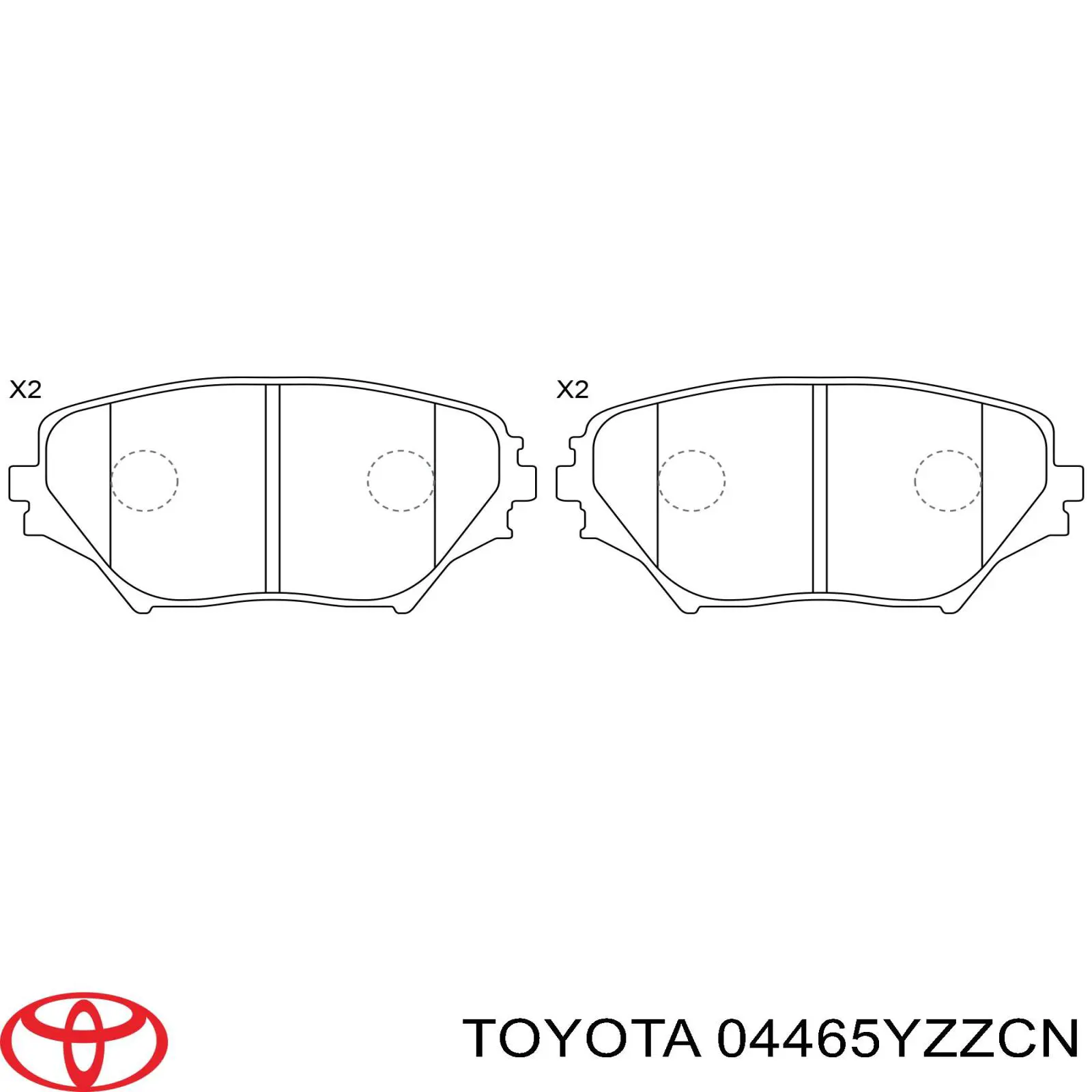 Pastillas de freno delanteras Toyota RAV4 2 XA2