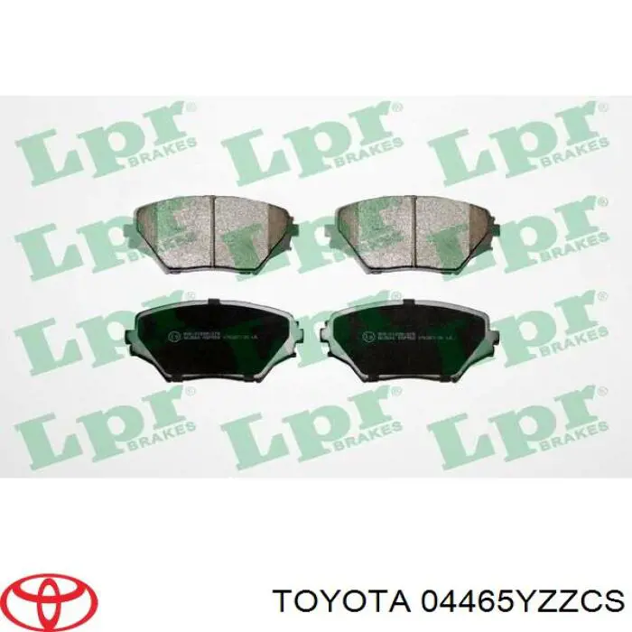 04465YZZCS Toyota pastillas de freno delanteras