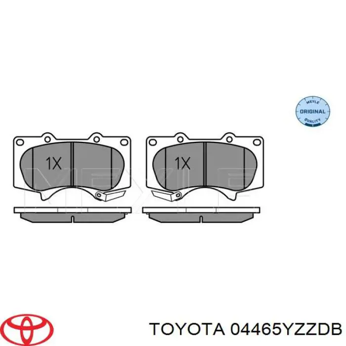 Comprar 04465YZZDB Toyota Pastillas delanteras de freno