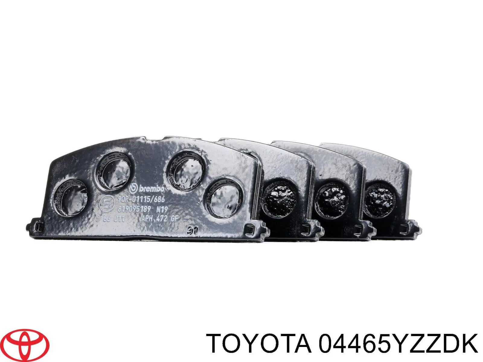 Comprar 04465YZZDK Toyota Pastillas delanteras de freno