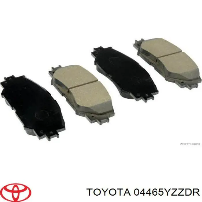 04465YZZDR Toyota pastillas de freno delanteras