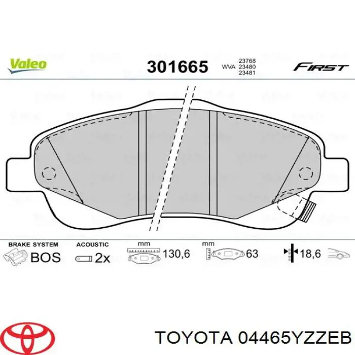 Pastillas de freno delanteras Toyota Corolla R10